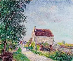 Alfred Sisley: Le village des Sablons, 1885, heute: Privatsammlung