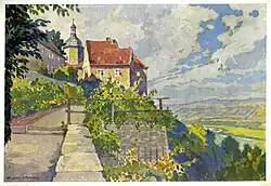 Dornburg, Altes Schloss, Postkarte