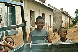 Ältere Reihenhäuser in Dukathole