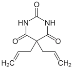 Strukturformel von Allobarbital