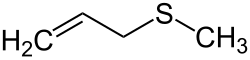 Strukturformel von Allylmethylsulfid