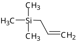 Strukturformel von Allyltrimethylsilan