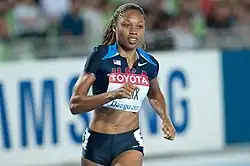 Silber gab es für die dreifache 200&nbsp;Meter-Weltmeisterin Allyson&nbsp;Felix