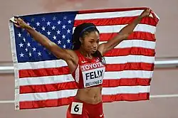 Allyson Felix gewann Gold über 400&nbsp;Meter und Silber mit beiden&nbsp;Staffeln