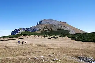 Almkogel Gipfelaufbau Westseite
