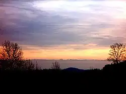 Föhn bis zum Donautal bei Regensburg