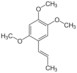 Strukturformel von α-Asaron