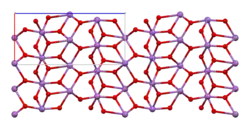 Kristallstruktur des α-Polymorphs von Antimon(III,V)-oxid