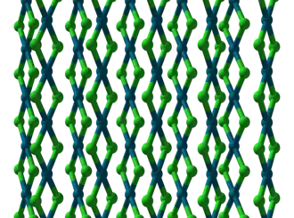 Kristallstruktur von Palladium(II)-chlorid