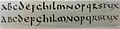 Abb. 6. Alphabete aus Cyprian und Hilarius