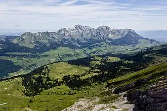 Südansicht des Alpsteinmassivs