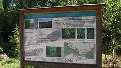 Infotafel im Passower Ortsteil Weisin