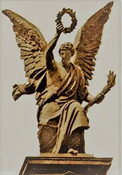 Figur von Karl Hilgers „Genius der Kunst“.