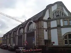 Ehemaliges Kraftwerk der Technischen Hochschule Darmstadt; Ostseite (2009)