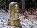 Ganzmeilenstein als Kilometerstein an der Straße nach Rehefeld-Zaunhaus