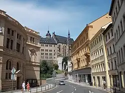 Blick vom Theaterplatz zum Altenburger Schloss