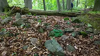 innerer Burgbereich, Turmrest – Nahaufnahme