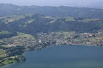 Altmünster vom Traunstein aus gesehen