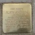 Alwin Knötsch vor der Herderstraße&nbsp;24