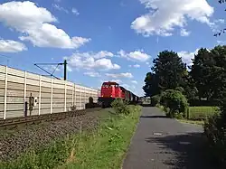 Güterzug von VW in Süsterfeld-Helleböhn (Am Rennsteig)