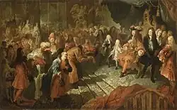 Ludwig XIV. empfängt den persischen Botschafter in Versailles am 19.&nbsp;Februar 1715
