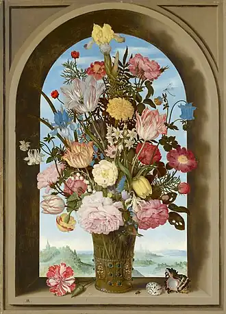 Blumenvase in einer Fensternische (Ambrosius Bosschaert)