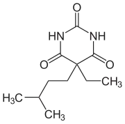 Strukturformel von Amobarbital
