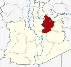 Karte von Ayutthaya, Thailand, mit Nakhon Luang