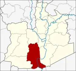 Karte von Ayutthaya, Thailand, mit Bang Sai