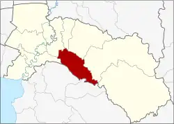 Karte von Chachoengsao, Thailand, mit Plaeng Yao