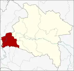 Karte von Prachin Buri, Thailand, mit Ban Sang