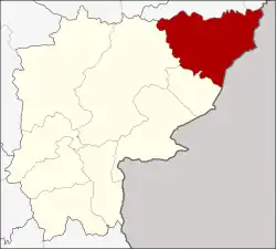 Karte von Sa Kaeo, Thailand, mit Ta Phraya