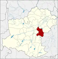 Karte von Nakhon Ratchasima, Thailand, mit Chakkarat