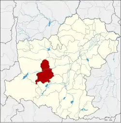 Karte von Nakhon Ratchasima, Thailand, mit Sung Noen