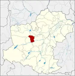 Karte von Nakhon Ratchasima, Thailand, mit Kham Thale So