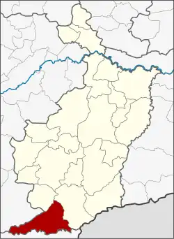 Karte von Buri Ram, Thailand, mit Non Din Daeng