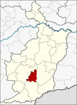 Karte von Buri Ram, Thailand, mit Chaloem Phra Kiat