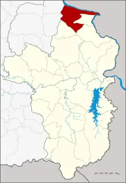 Karte von Ubon Ratchathani, Thailand, mit Khemarat