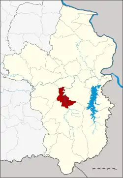 Karte von Ubon Ratchathani, Thailand, mit Na Yia