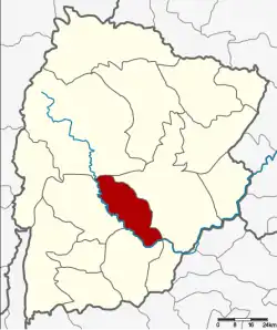 Karte von Chaiyaphum, Thailand, mit Ban Khwao