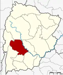 Karte von Chaiyaphum, Thailand, mit Nong Bua Rawe