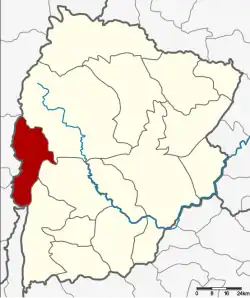 Karte von Chaiyaphum, Thailand, mit Phakdi Chumphon