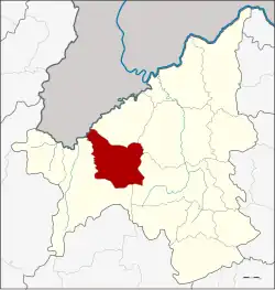 Karte von Loei, Thailand, mit Phu Ruea