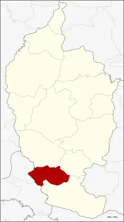 Karte von Maha Sarakham, Thailand, mit Yang Sisurat