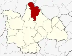 Karte von Kalasin, Thailand, mit Kham Muang