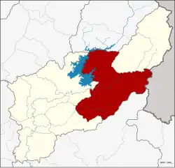 Karte von Uttaradit, Thailand, mit Nam Pat