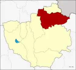 Karte von Phayao, Thailand, mit Chiang Kham