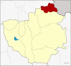 Karte von Phayao, Thailand, mit Phu Sang