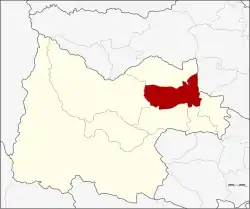 Karte von Uthai Thani, Thailand, mit Thap Than