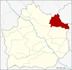 Karte von Kamphaeng Phet, Thailand, mit Lan Krabue